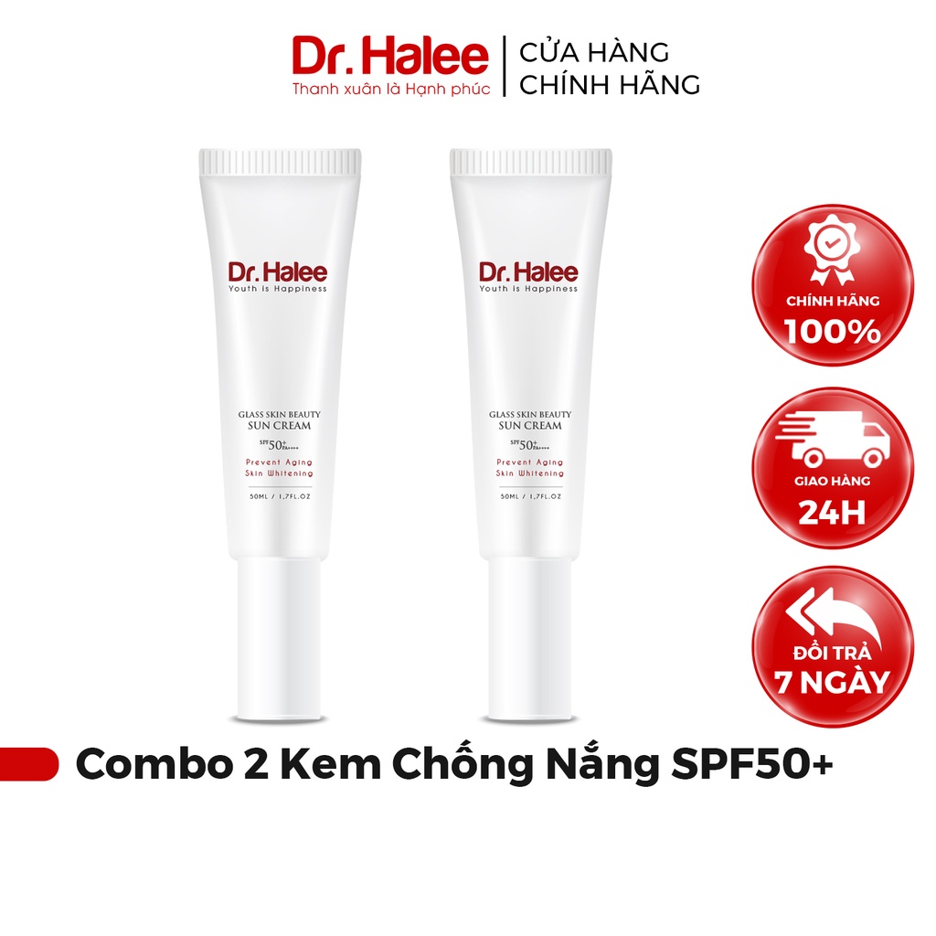 Combo 2 Kem Chống Nắng Dr Halee Sun Cream SPF50+ / PA++++