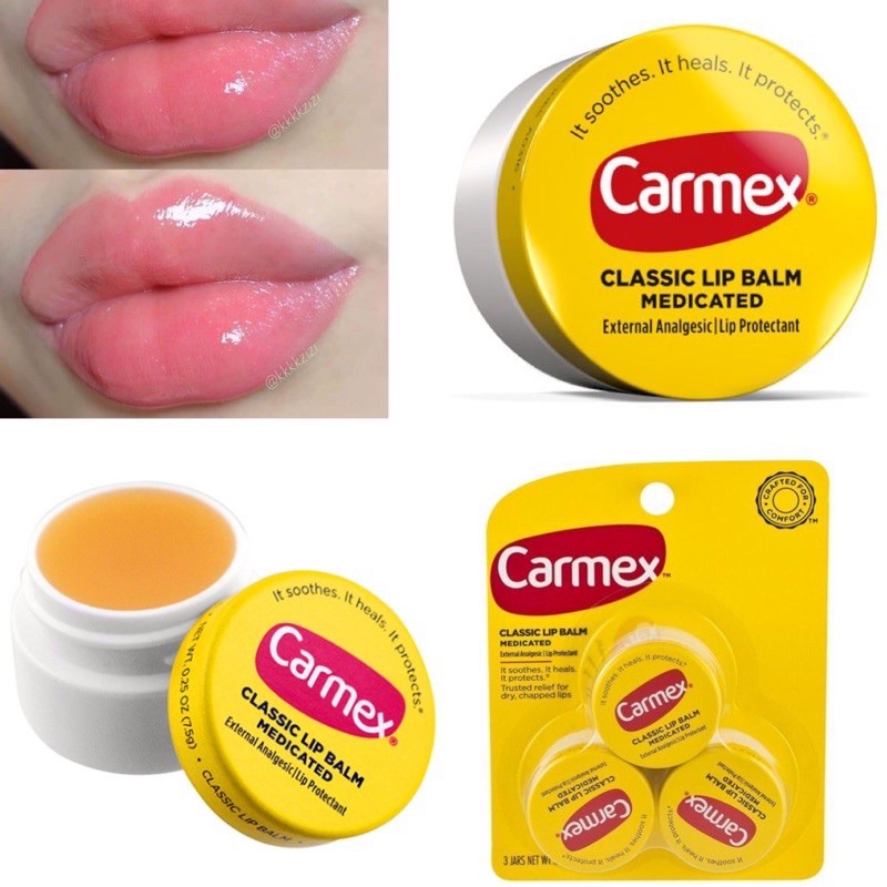 Son dưỡng môi Carmex Moisturizing Lip Balm SPF15 - hàng đủ bill