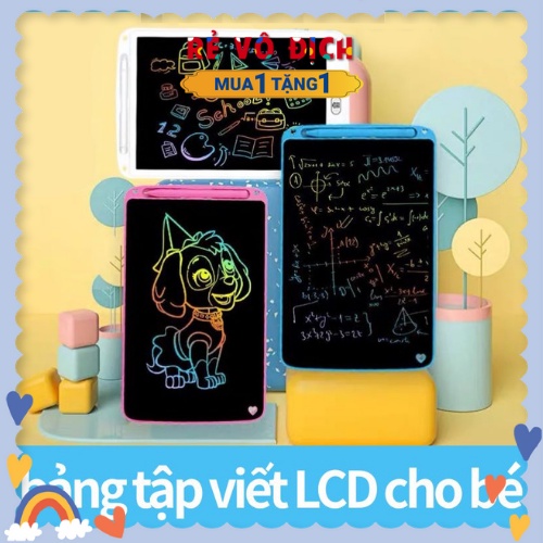 Bảng Viết Thông Minh LCD Cho Bé Tập Ghi, Bảng Vẽ Đồ Chơi Trí Tuệ Xóa Nhanh Với 1 Nút Bấm