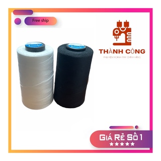 Chỉ may Trắng, Đen cuộn 5000m. Hàng chính hãng công ty. sợi chỉ chắc, bóng, đẹp