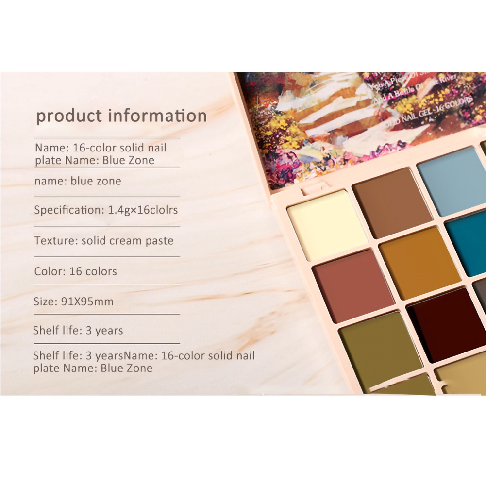 Bảng Gel Sơn Móng Tay 16 Màu Phong Cách Nhật Bản