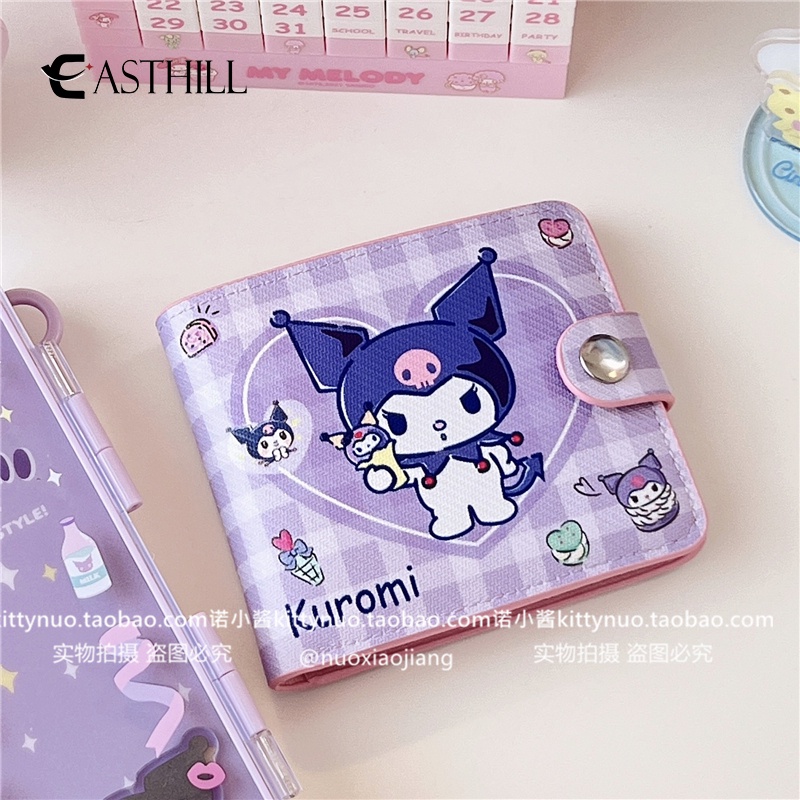 Ví Ngắn Dạng Gập In Hình Cinnamoroll Dễ Thương Kích Thước Nhỏ Gọn Cho Bé Trai Và Bé Gái