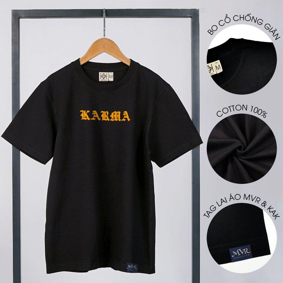 Áo thun in 2 mặt không bao giờ quên typo unisex phông rộng tay lỡ MVR KK4233
