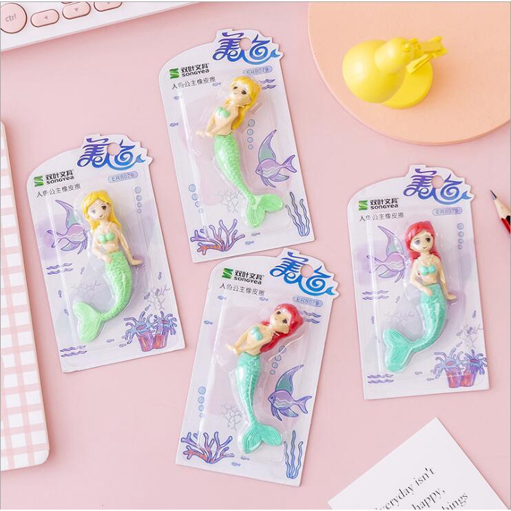 Hoạt Hình Bộ Gôm Tẩy 3d wj124 Hình Hoạt Họa Sáng Tạo Có Thể Tháo Rời Cho Học Sinh