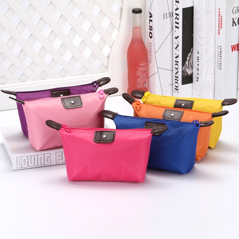 Túi Đựng Mỹ Phẩm Bằng nylon Chống Thấm Nước Đa Năng Màu Sắc Ngọt Ngào