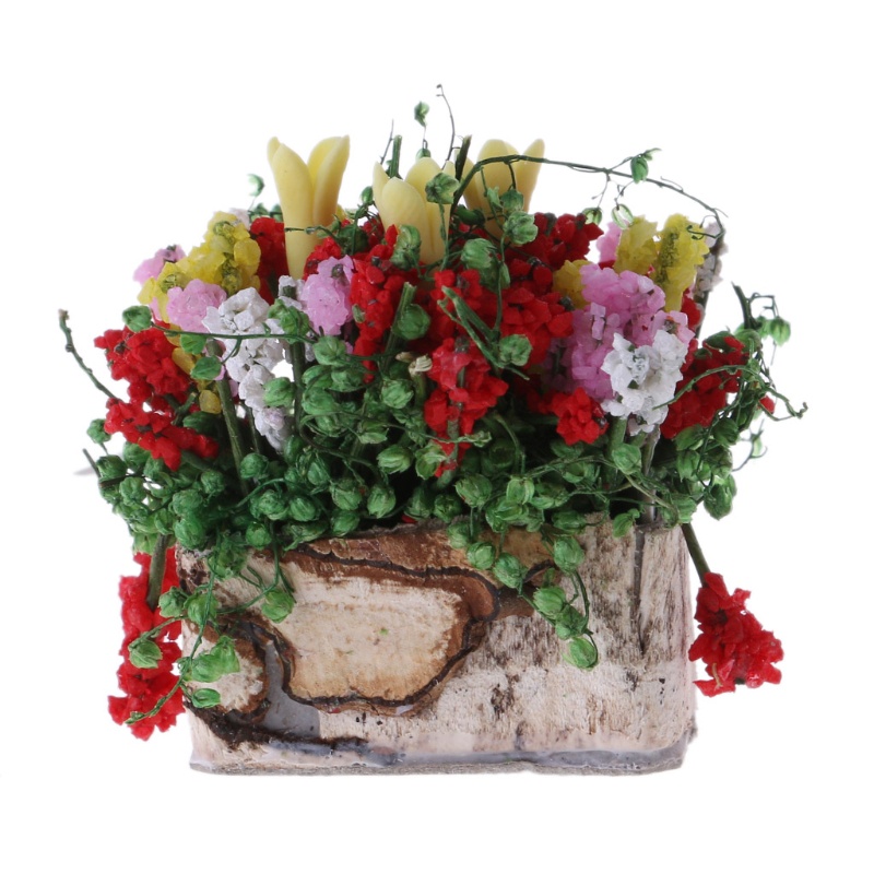 Cây Hoa Giả Mini 1 / 12 Trang Trí Nhà Búp Bê / Tiểu Cảnh DIY