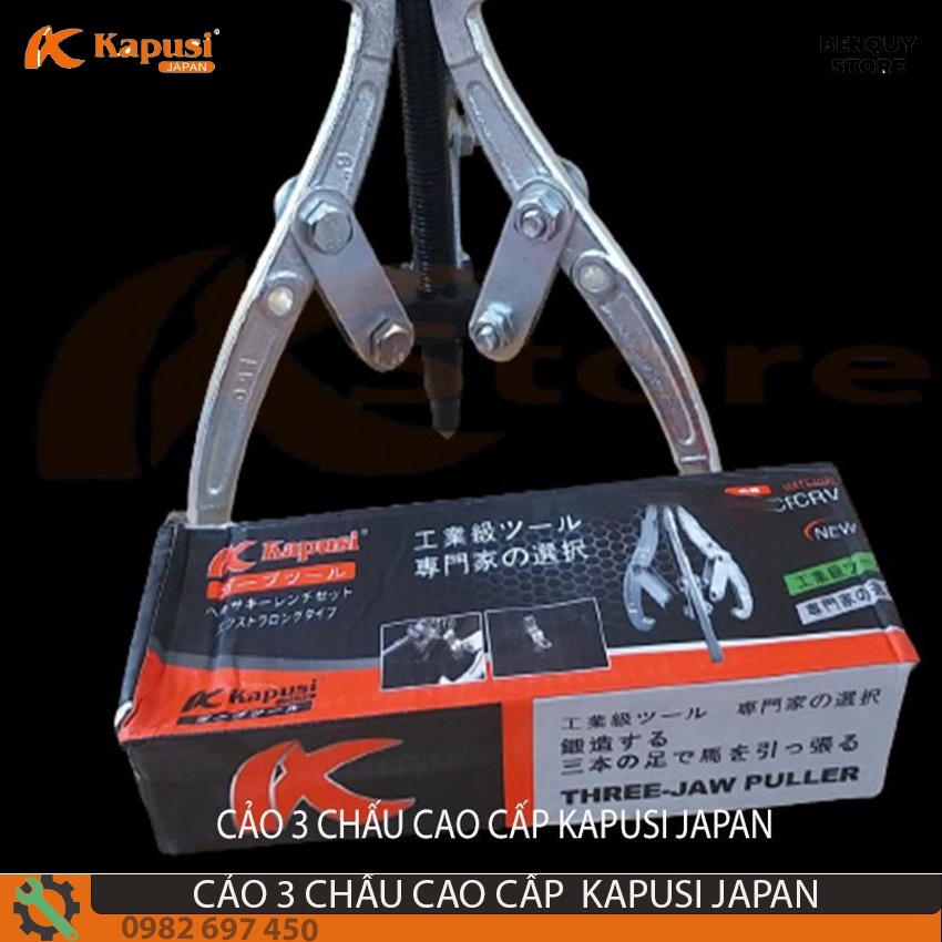 CẢO 3 CHẤU 8IN/200MM KAPUSI JAPAN-CẢO 3 CHÂN TIÊU CHUẨN NHẬT BẢN. CHẤT LIỆU THÉP CHROME VANADIUM