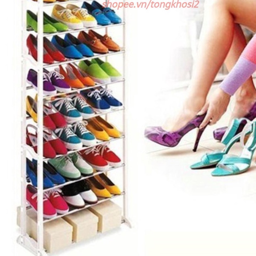 Kệ giày dép thông minh - Kệ Để Giày Dép Đa Năng 10 Tầng Cao Cấp