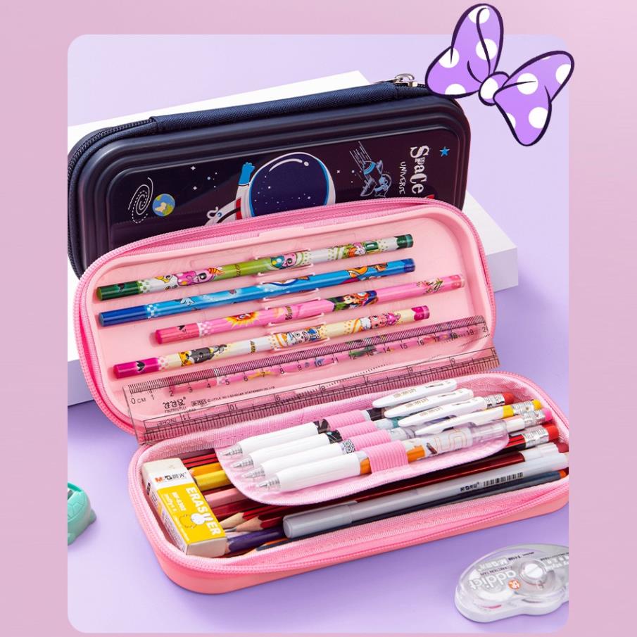 Hộp đựng bút KOLANO hộp bút cute nhiều ngăn đa năng hình hoạt hình cho học sinh kèm quà tặng SP-001363