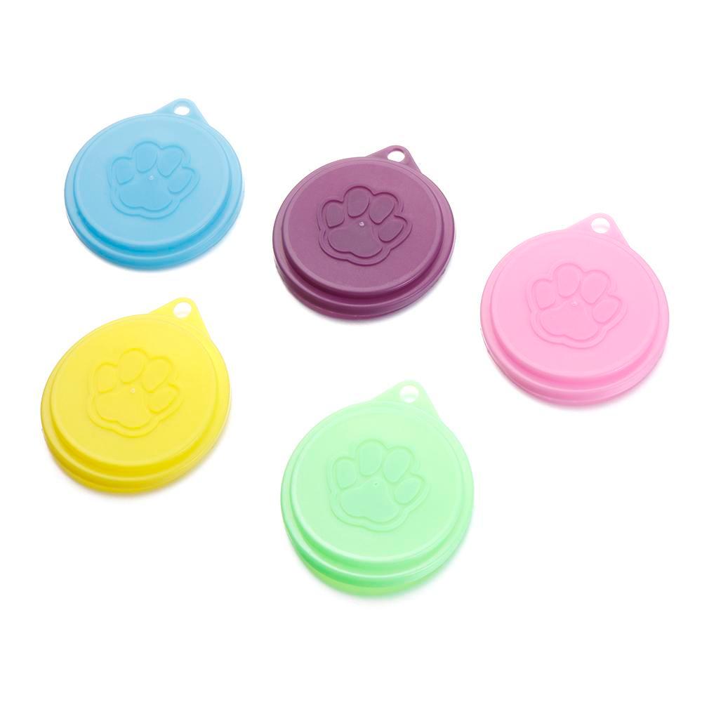 LEISURE Nắp Thiếc Đậy Lon Thức Ăn Hình Chân Mèo Mới