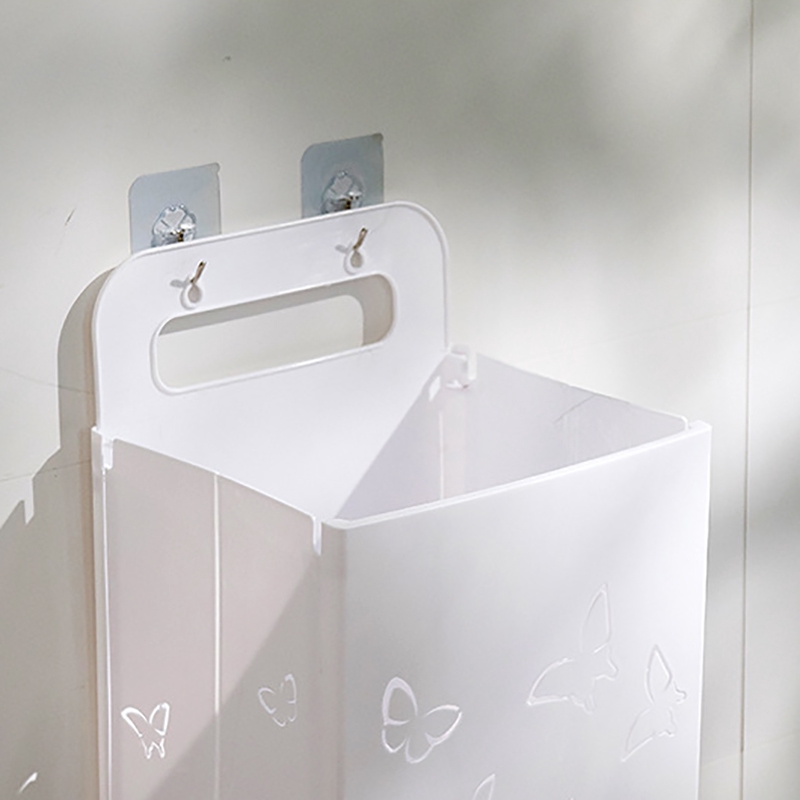 Giỏ Nhựa Đựng Quần Áo Bẩn, Có Thể Gấp Lại Được, Màu Xám