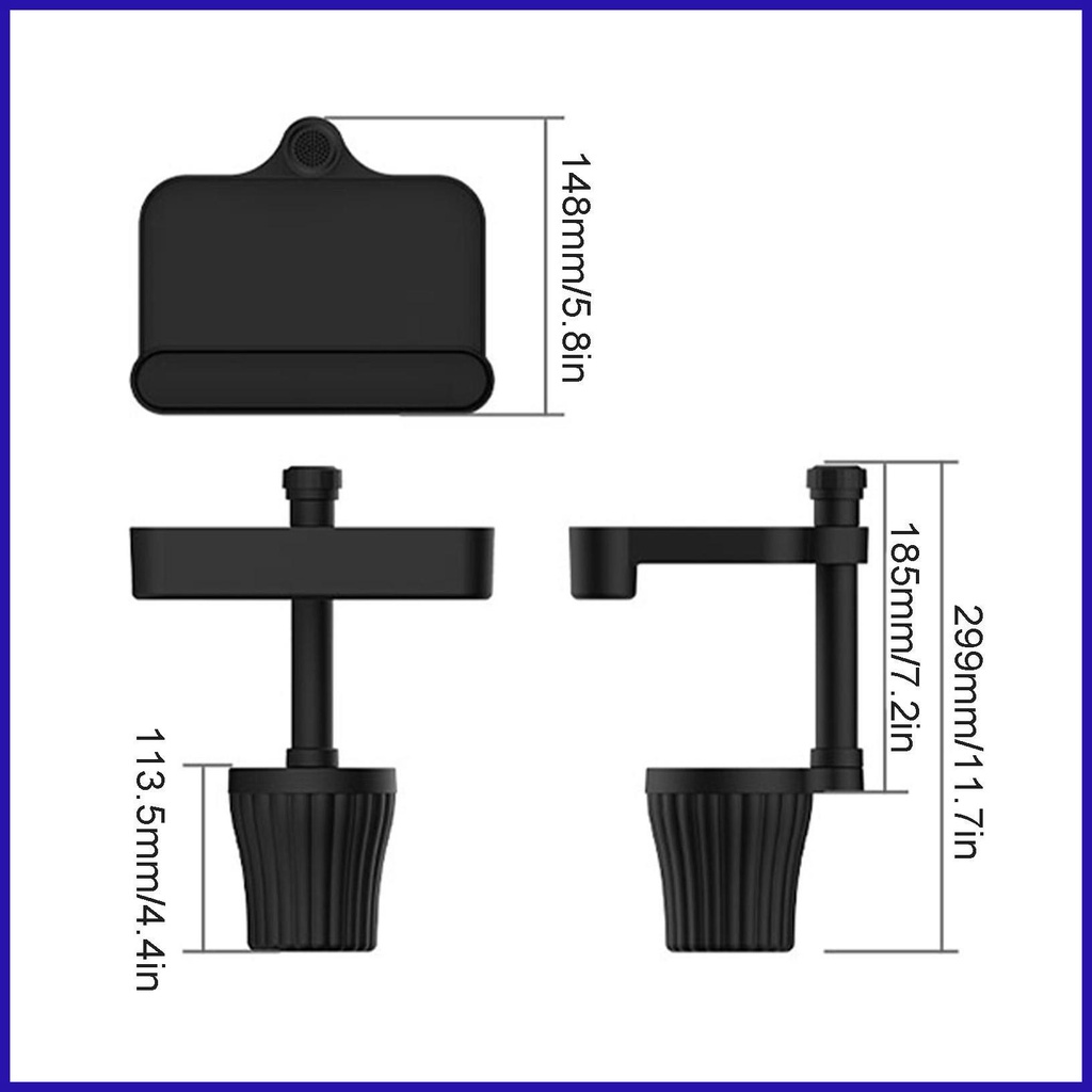 Giá Đỡ Cốc Mở Rộng Có Thể Tháo Rời Và Xoay 360 Độ Cho Xe Hơi/Máy Tính/Điện Thoại/Máy Tính Bảng