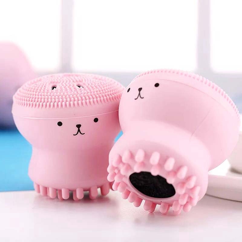 Dụng cụ rửa mặt bằng silicon hình sứa dễ thương | BigBuy360 - bigbuy360.vn