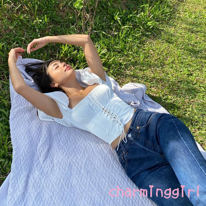 Áo Nữ Tay Dài Phối Ren Thời Trang Quyến Rũ