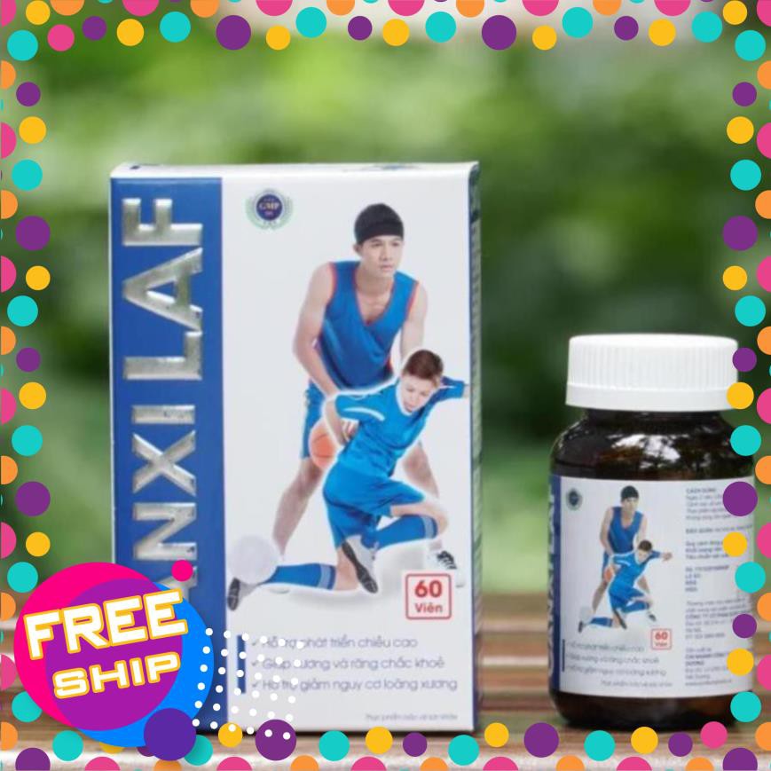 TĂNG CHIỀU CAO ❤️CHÍNH HÃNG👍 giảm loãng xương , bổ sung canxi từ tảo biển giúp xương chắc khỏe - CANXI LAF 60 VIÊN