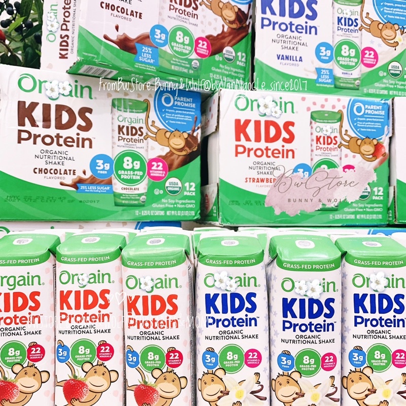Sữa Tươi Hữu Cơ Orgain Kids Protein - Mỹ cho bé từ 2y+ - Hộp 244ml