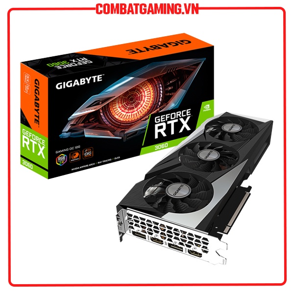 [Mã 55ELSALE2 giảm 5% đơn 3TR] Card Màn Hình GIGABYTE RTX 3060 GAMING OC 12GB GDDR6