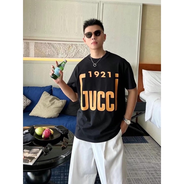 Áo phông Nam Nữ GUCCI Unisex fom rộng tay lỡ