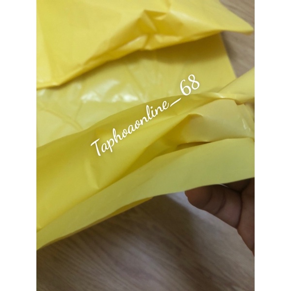 Bao rác công nghiệp vàng  PE 90x120, hàng đẹp, dày, bóng, dai