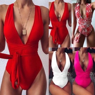 Đồ Bơi Một Mảnh Cổ Chữ V Khoét Sâu