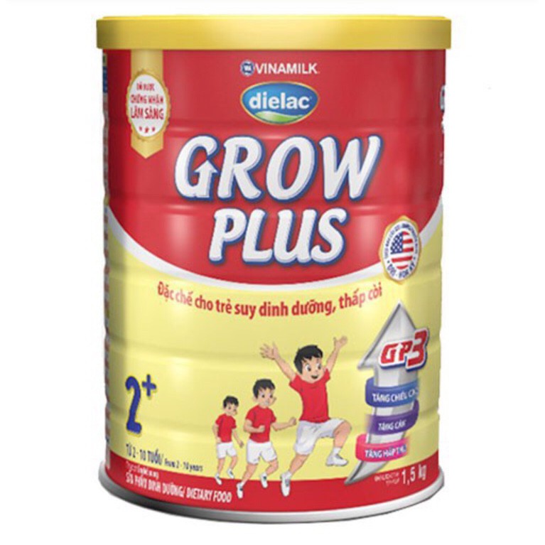 Sữa bột vinamilk Dielac Grow Plus 2+ 1,5kg