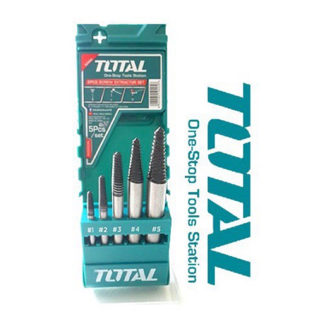 Bộ mũi taro lấy ốc gãy 5 chi tiết Total TACSE0056 3-18mm