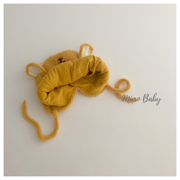 Mũ nón len lông mùa đông hình chú hổ dễ thương cho bé ML193 Mimo Baby