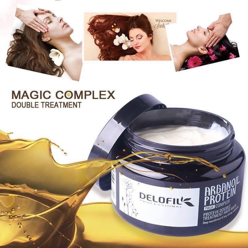 Hấp ủ tóc Delofil Argan Oil - protein 500ml