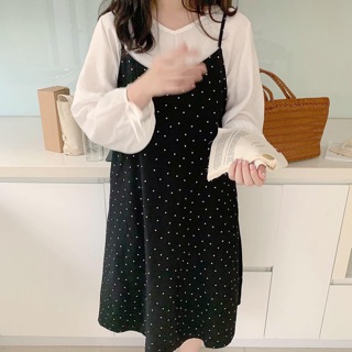 Set váy chấm bi kèm áo