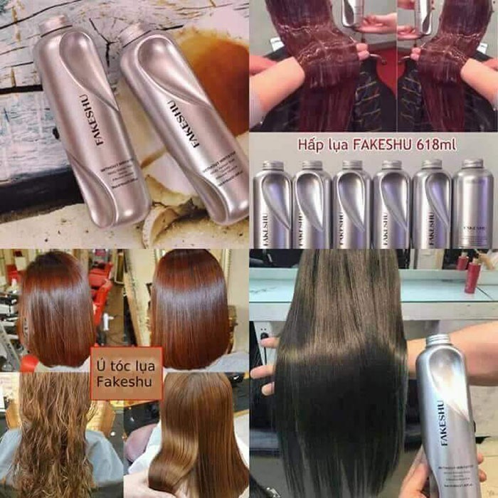 Hấp phủ lụa tơ tằm FAKESHU Nhật Bản chính hãng giúp suôn mềm và bóng mượt như lụa 618ml