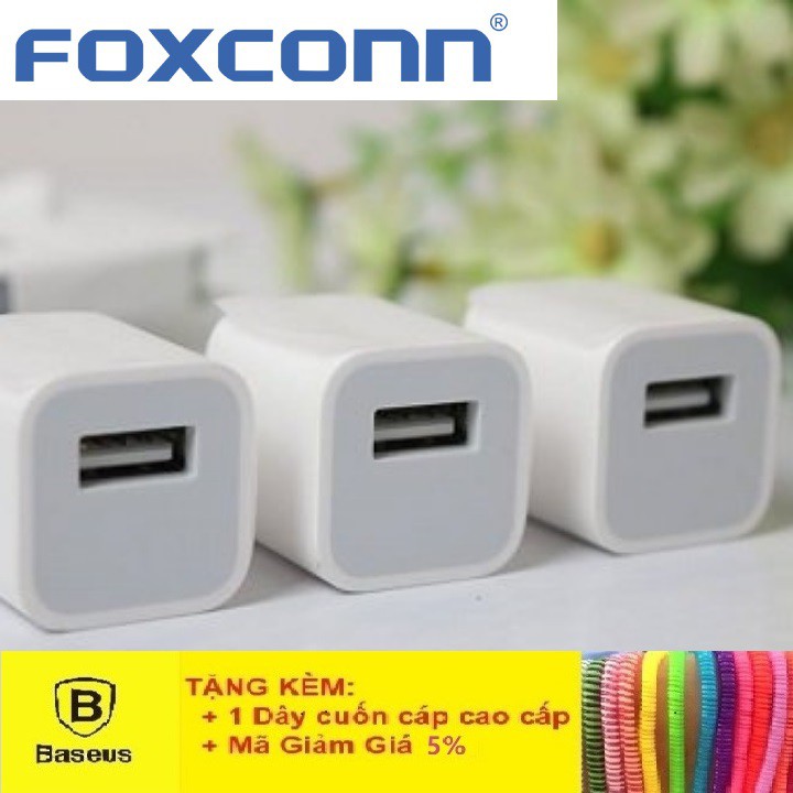 CỦ SẠC FOXCONN - CỦ SẠC IPHONE - CỦ SẠC ZIN GIÁ RẺ CHẤT LƯỢNG - BẢO HÀNH 1 THÁNG 1 ĐỖI 1