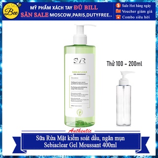 Sữa rửa mặt SVR SEBIACLEAR Gel Moussant 400ml
