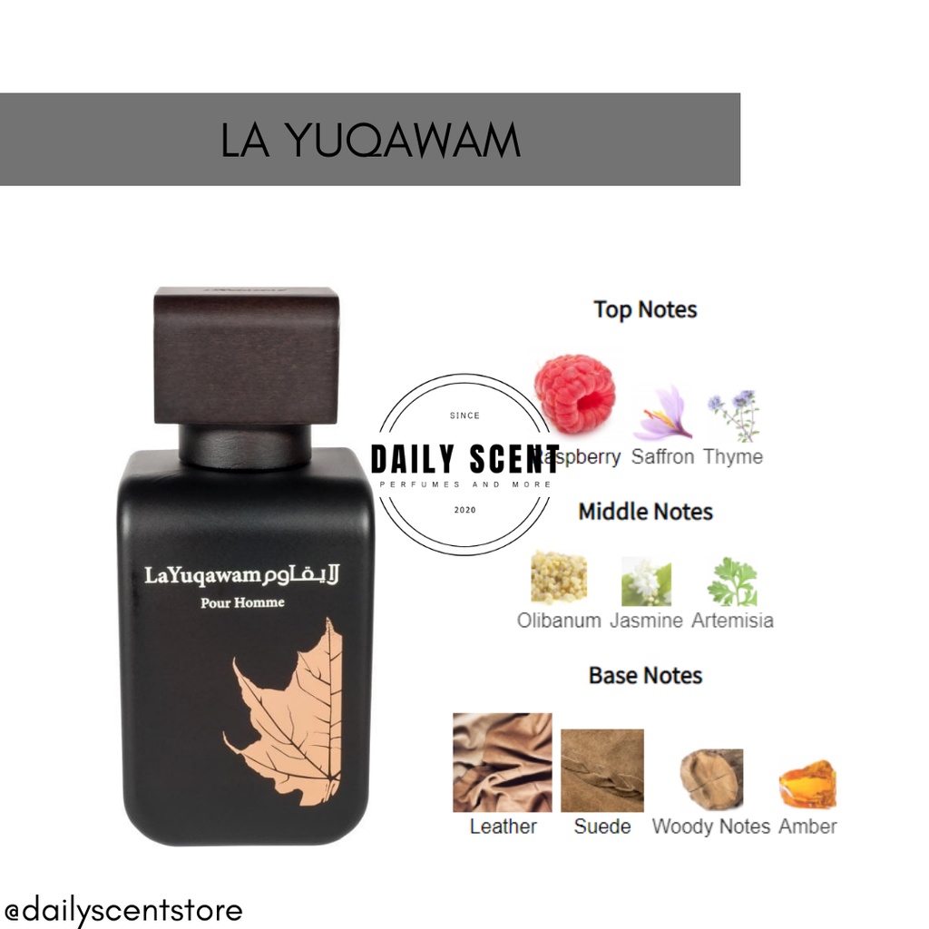 Nước hoa nam La Yuqawam by Rasasi Eau de Parfum