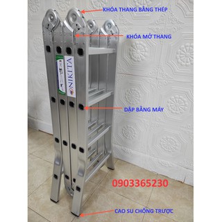 Thang nhôm gấp 4 đoạn 4,7m Nikita NIKA44A
