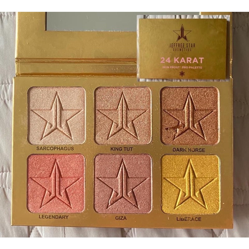 Phấn highlight Jeffree star 24 karat gold auth