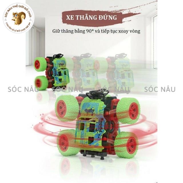 Xe quái xế baby bus, xe ô tô địa hình buggy, monster truck, cho bé học phân biệt màu sắc