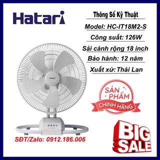 Quạt Quỳ Công Nghiệp Hatari HC-IT18M2 - S - Hàng chính hãng