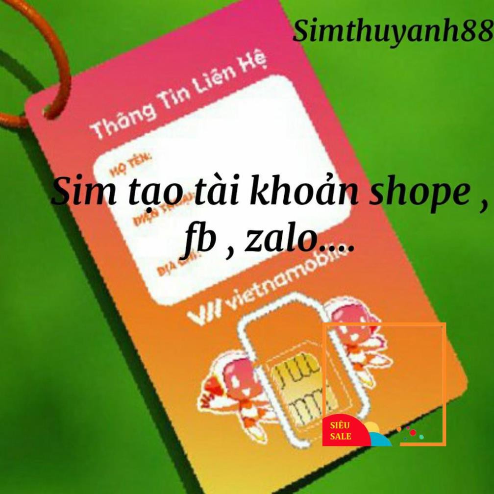 Sim Vietnam tạo fb,shope,zalo,sen,lad,mmo...,Sim vnmb nghe gọi giá rẻ