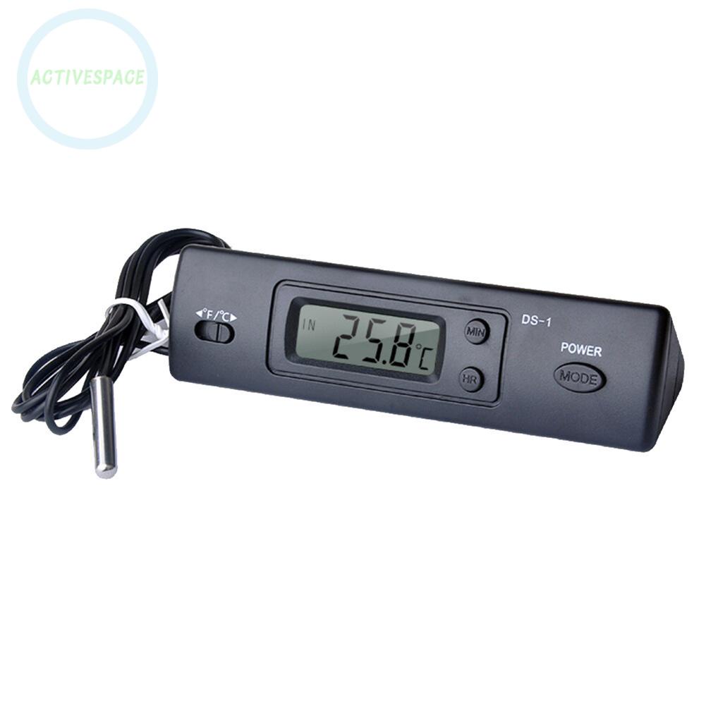 Car Thermometer -50 ~ 70 °C 0.1 °C/°f 12.5*4*3.5cm ABS Black LCD Screen