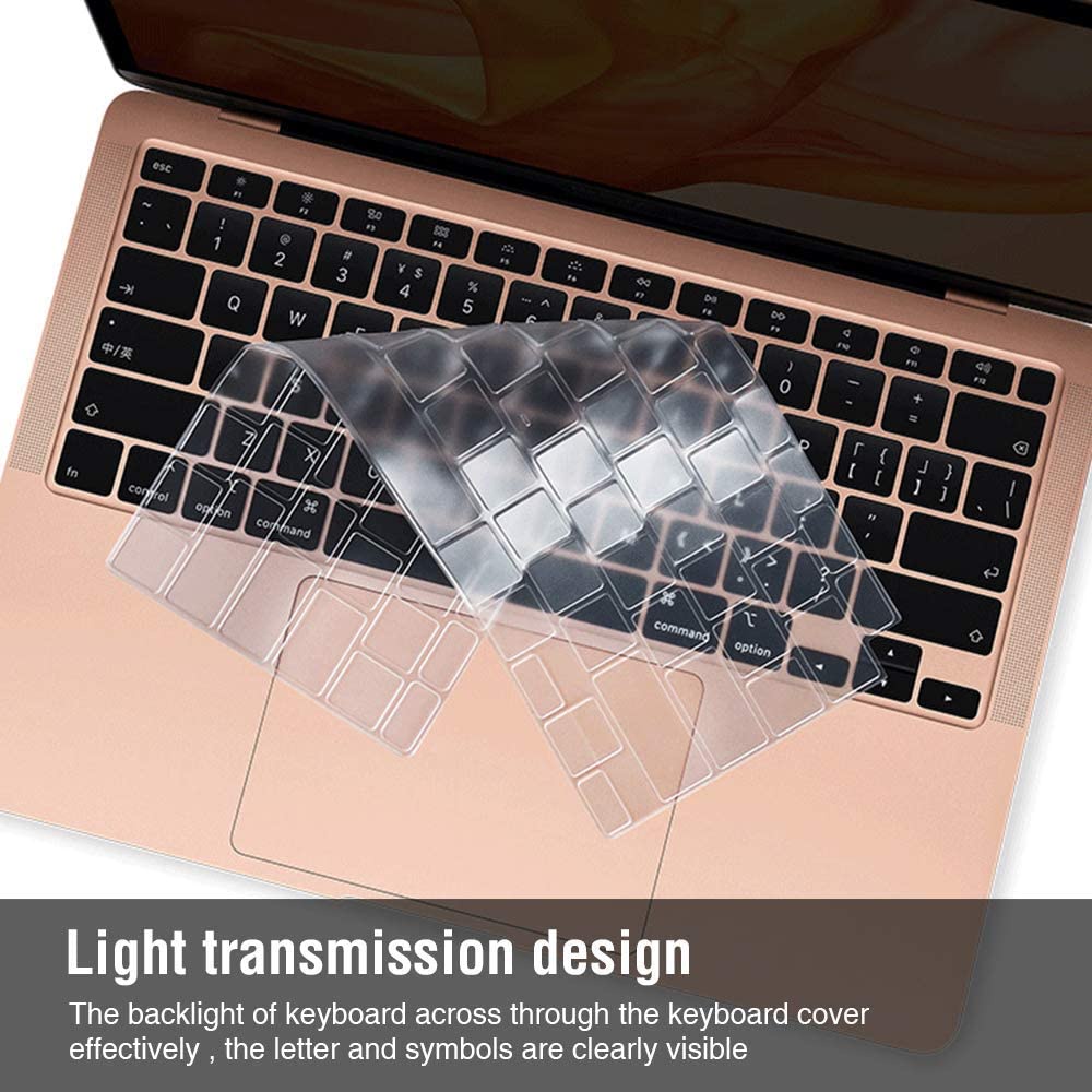 Mới Vỏ Bàn Phím Trong Suốt Cho MacBook Air 13 15 A2941 M2 A2681 Pro 14 16 2021 M1 Pro A2442 2020 A2338 A2337 M1 A2289 A2251 13 16 A1708 New air 13 2020 A2179