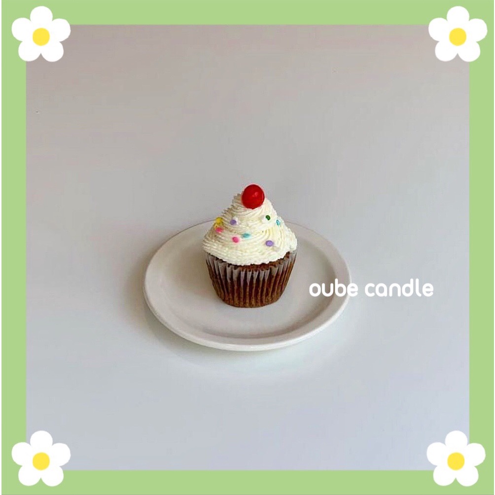 Nến Thơm Handmade Tinh Dầu Cao Cấp Tạo Hình CUPCAKE Không Khói Trang Trí Siêu Xinh | Oube Candle NT77