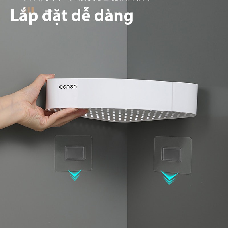 Kệ dán tường nhà tắm không cần khoan Oenon HT828