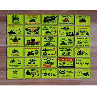 ( combo 30logo ) logo phượt , logo phản quang , tem xe