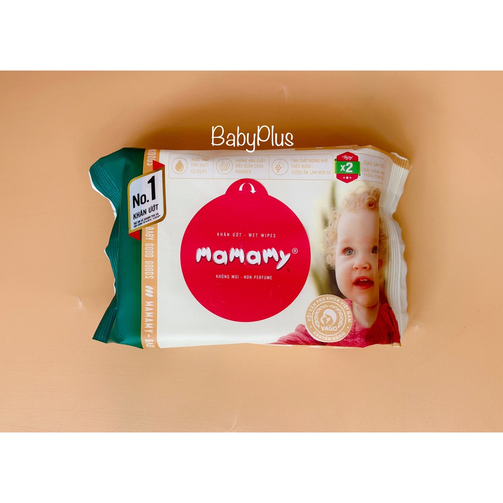 Khăn ướt Mamamy bịch 30 tờ không mùi
