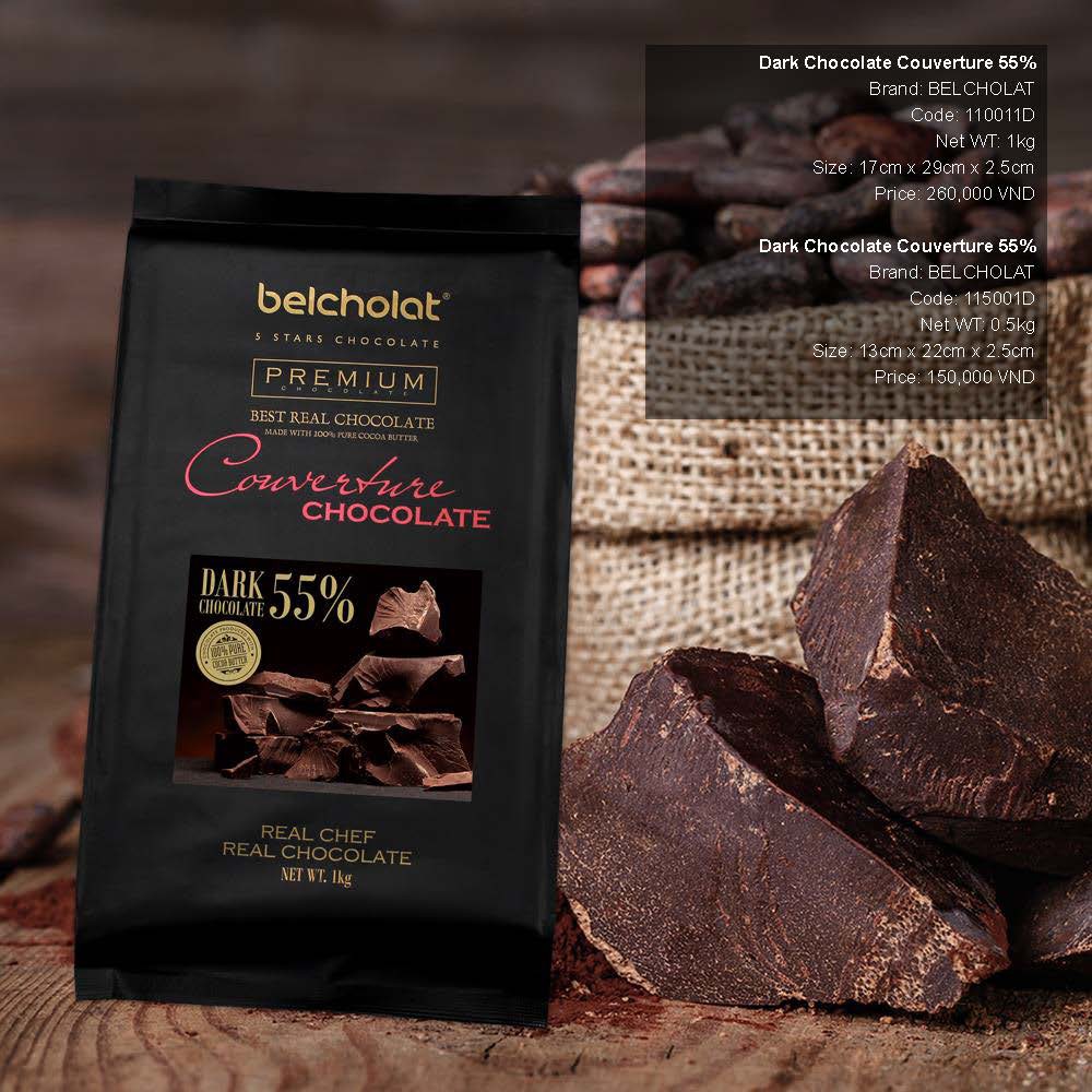 Socola Dark Couverture 55% - 500g