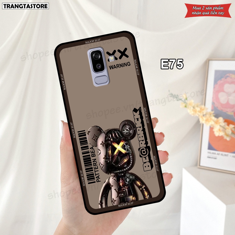 Ốp lưng Samsung J8 in hình gấu Bearbrick,Metal Style,Doremon siêu dễ thương chất lượng