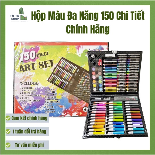 Hộp Bút Màu 150 Chi Tiết Cho Bé, Bộ Màu Vẽ Đa Năng 150 Món Giá Rẻ Cho Bé