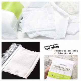 Bông tẩy trang Miniso 180 Miếng (Túi)