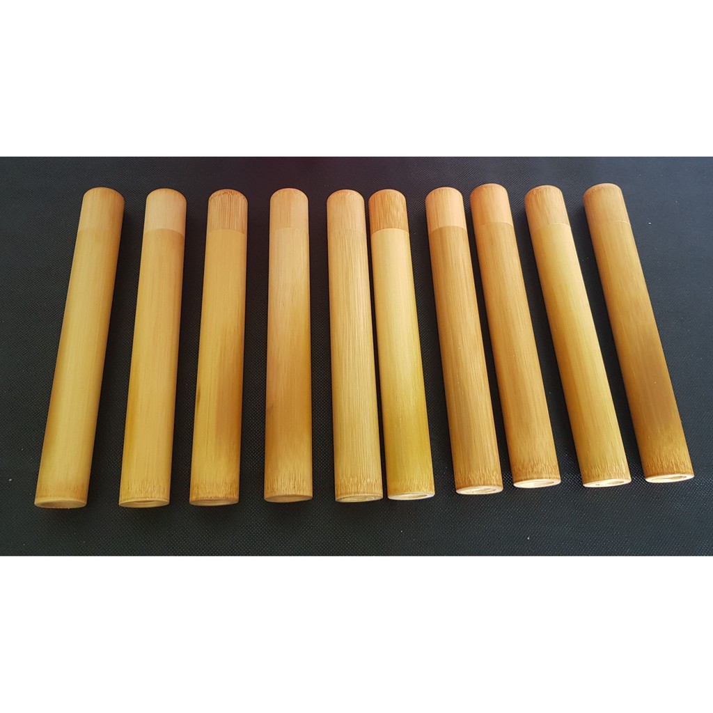 Hộp tre đựng bàn chải đánh răng || đựng bút bi tre hoặc đựng ống hút tre