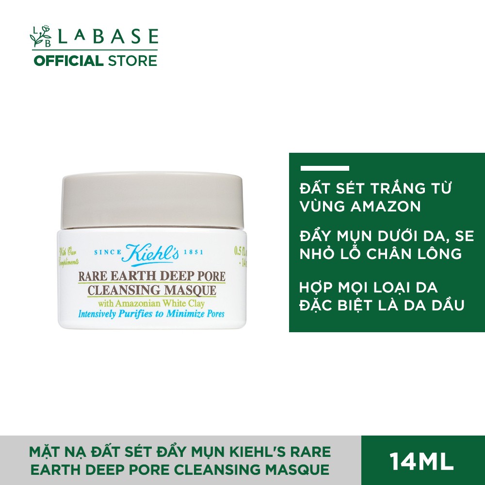 [Mã 1512FMCGSALE1 giảm 10% đơn 250K] Mặt nạ đất sét Kiehl's Rare Earth Deep Pore Cleansing Masque